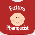 thumbnail image 4 of Inktastic Future Pharmacist Occupation Boys or Girls Baby Bib, 4 of 4