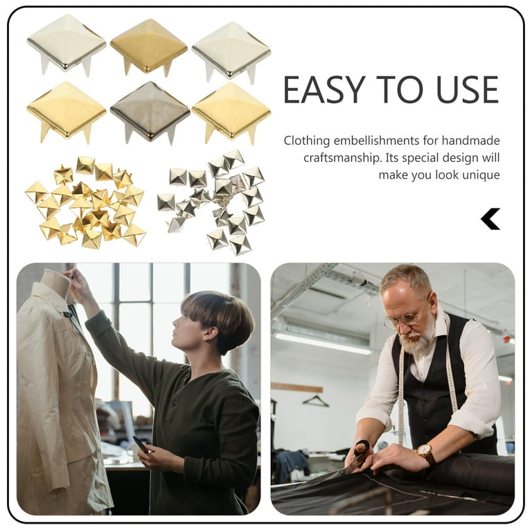 小物 ROUND&PYRAMID STUDS LEATHER SHORTKEYRING CALEE - ROUND