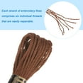 thumbnail image 4 of Uxcell 12 Skeins Embroidery Floss 8m Each Long Fiber Cotton Cross Stitch Thread Brown, 4 of 6