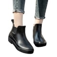 thumbnail image 4 of Caywon Womens Waterproof Non-Slip Short Ankle Rain Boots, Solid Color Thick Sole Outdoor Footwear for Rainy Days, Botas de Lluvia Cortas Para Mujer, 4 of 9