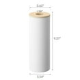 thumbnail image 7 of Yamazaki Home Round Tissue Case, Ash, Steel + Wood, Large, Lid, Airtight, No Assembly, 7 of 7