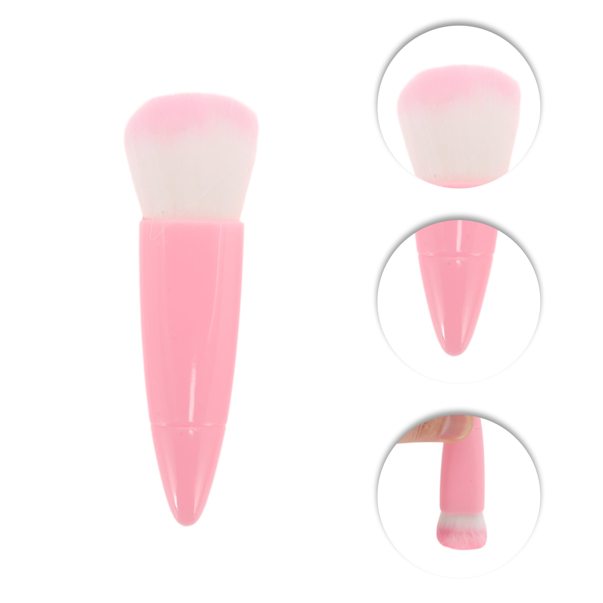 Unique Bargains 1 Set Convenient Makeup Brush Kit for Bathroom Pink