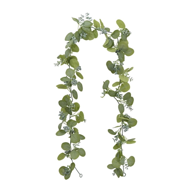 Decoración de la Planta Falsa Girlanda de Hieda Artificial Girlanda de la Vid Colgante Falsa Hojas de Hieda Decoración de la Mesa Decoración de la Vid Colgante Verde Plantas de la Vid Artificiales