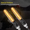 thumbnail image 4 of 2 luces intermitentes para motocicleta, 12 V, LED, intermitentes traseros, luces intermitentes flexibles IP68 para motocicleta, 4 of 5