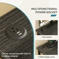 thumbnail image 2 of Bestier 95.2 inch L Shaped Desk with Power Outlet Reversible Corner Office Desk Black, 2 of 7