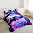 thumbnail image 3 of Homewish Futuristic Race Car Bedding Comforter Set, Modern Extreme Sports Twin Comforter Sets, Teens Kids Boys Girls Reversible Bedding Set, Microfiber Bedroom Decor, 2-Piece, 3 of 8
