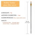 thumbnail image 3 of Runzkzy Metal Arrows 29 inch 6/12PCS Hunting Arrows for Bow Compound Recurve and Traditional Bows, 3 of 12
