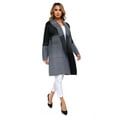 thumbnail image 3 of Women's Striped Heavyweight Oversized Open Front Cardigan with Pockets, 3 of 5