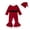 Red, variant on Otqutp Outfits Set for Baby Birthday Toddler Girls Christmas Long Sleeve Romper Flare Jumpsuit Hat Set Fall Winter Clothes for 1-5 Years(Red,12-18 Months)