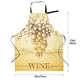 thumbnail image 5 of Picia Bunch of Grapes Waterproof Apron for Unisex Adult - Adjustable Bib Apron with Pockets, Ideal for Cooking, Gardening, Painting, and Household Chores, 5 of 9