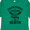 thumbnail image 4 of Inktastic Handpicked for Earth By My Poppy in Heaven with Angel Wings` Boys or Girls Long Sleeve Toddler T-Shirt, 4 of 5