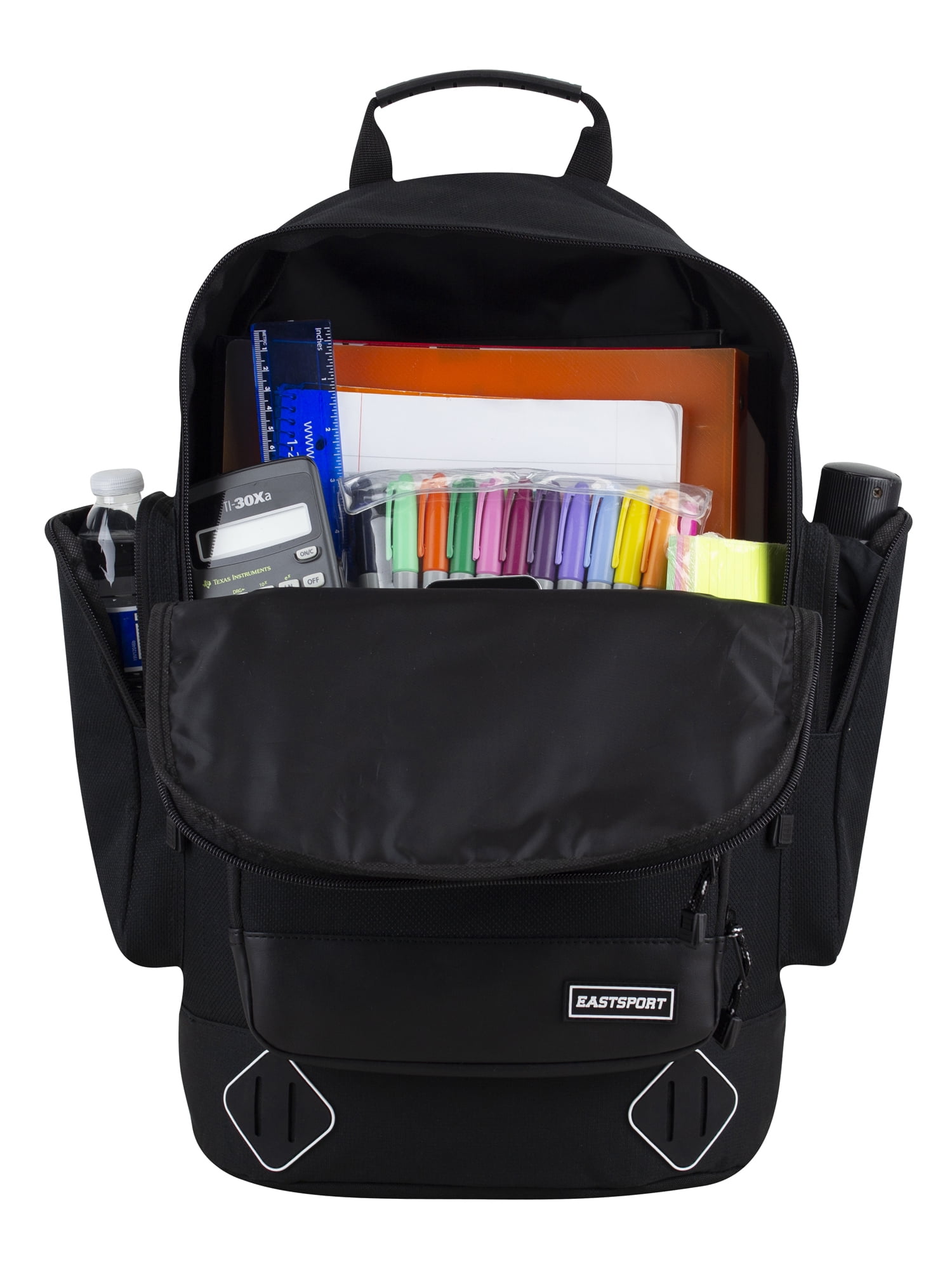 Eastsport Unisex Valedictorian Black Backpack