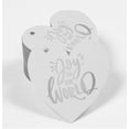 thumbnail image 2 of Inkdotpot Pack Of 100 Real Silver Foil Paper Tags Joy To The World Baby Shower Favor Hang Tags, 2 of 8