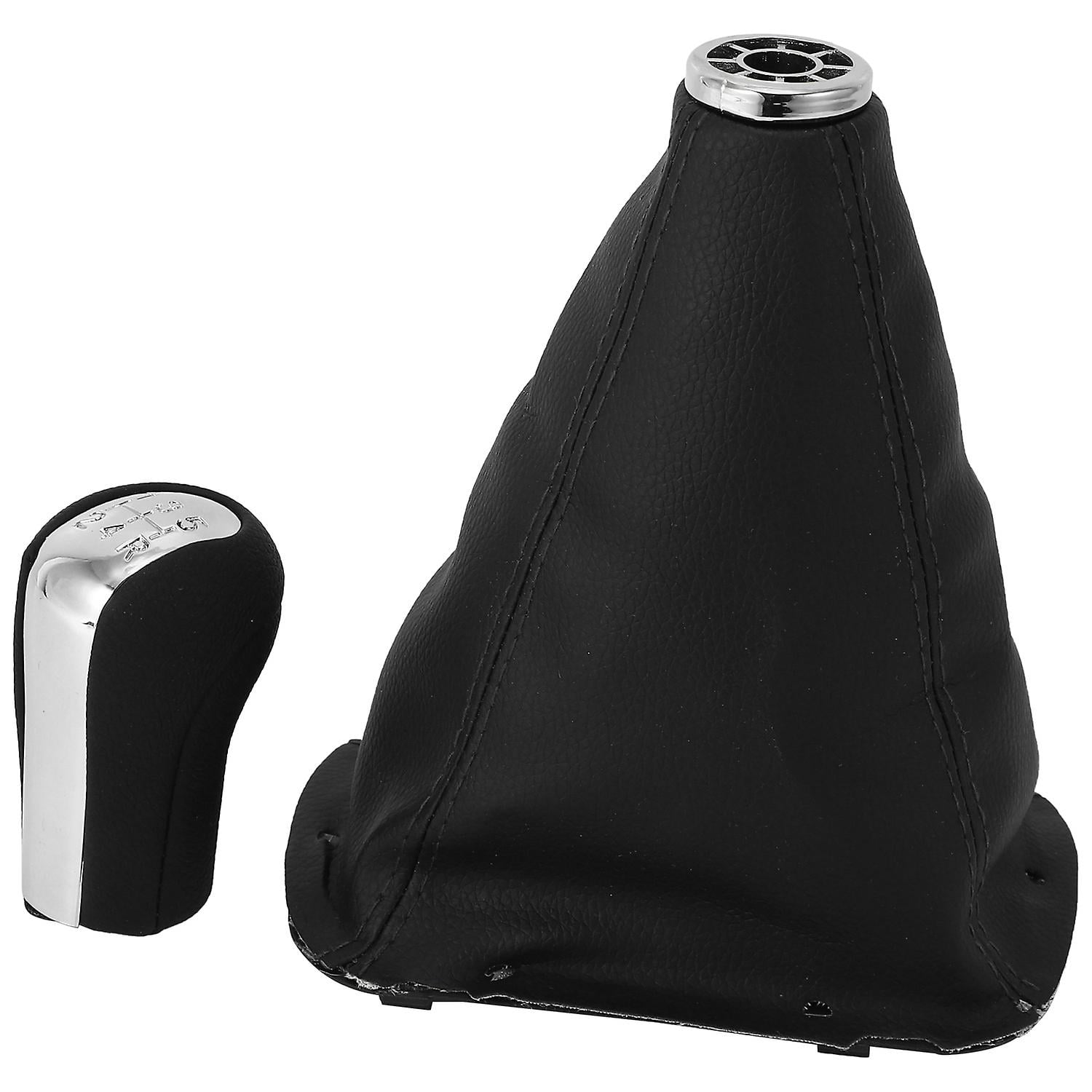 5 Speed Car Pu Leather Gear Shift Knob Shifting Gear Cover Shift Gear