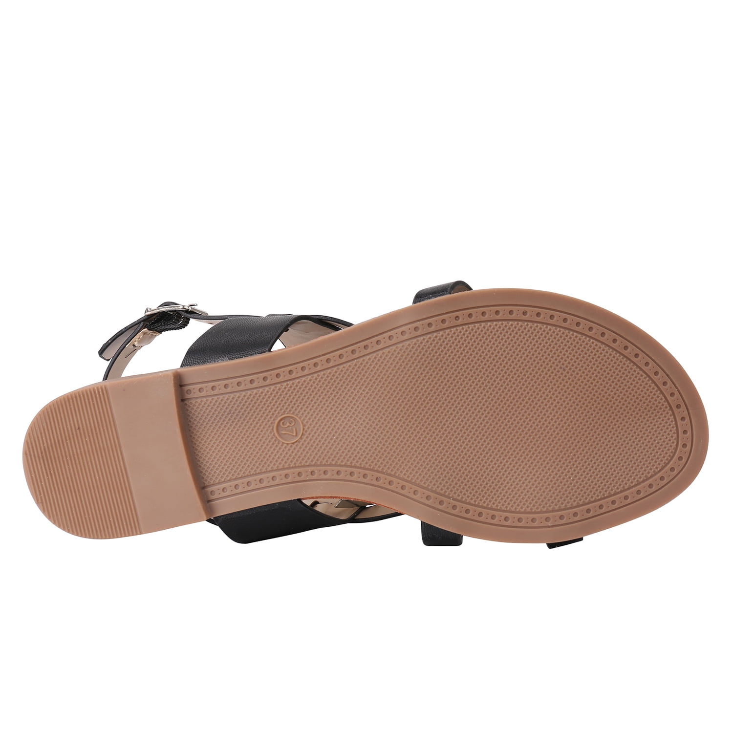 Womens Leather Strap Toe Thong Slingback Flat Sandal Summer Casual Flip Flops Strappy Travel Shoes for Women Girls