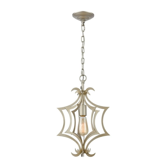 Elk Home 11-Inch Wide Delray Mini Pendant, Transitional, Aged Silver
