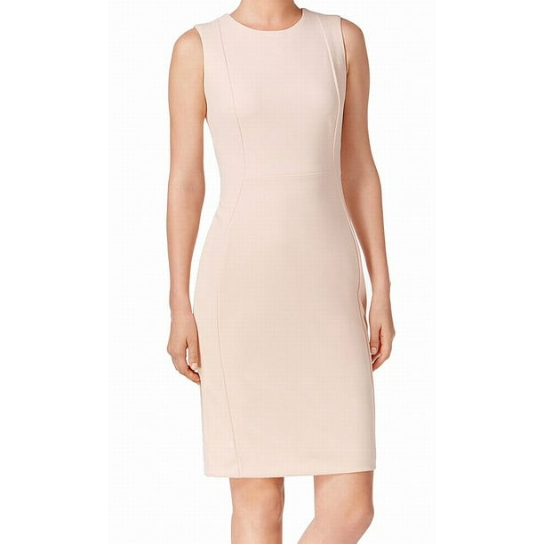 Calvin Klein Calvin Klein NEW Blush Pink Womens Size 4 Seamed Solid