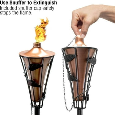 Outdoor Metal Patio Torches, Use for Deck, Patio, Back Yard, Wedding for Bedroom, Living Room,  Kitchen