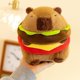 thumbnail image 2 of Kawaii söt hamburg Capybara plyschleksak fluffty plyschdocka simulering Capibara [DB] Brown, 2 of 4