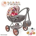 thumbnail image 4 of 509 Crew: Melange Flora - Deluxe Doll Pram - Matching Shoulder Bag, Toy Accessory For Dolls Up To 18", Foldable Design, Removable Bassinet, Kid Age 3+, 4 of 6