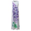 thumbnail image 3 of Robes d'Été pour les Femmes 2022 Femmes Casual Print Robe Col Rond Manches Robe Demi Manches en Mousseline de Soie Châle Cardigan Deux Ensemble, 3 of 8
