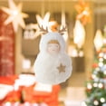 thumbnail image 2 of Muñeco colgante de Navidad, colgante de Navidad, decoración navideña, adorno colgante para de Navidad, regalo para restaurante, fiesta temática, , de Muñeco de nieve de asta blanca, 2 of 8
