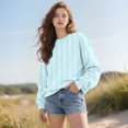 thumbnail image 2 of Holzkary Oversized Sweatshirt for Women Warm Soft Printed Shirt Winter Sweatshirts Tops Loose Fit Casual Long Sleeve Sweatshirt Comfy Fall Winter Outfits Clothes 2025 Fashion Lb1 L, 2 of 7