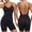 Black, variant on Low Back Shapewear for Women Tummy Control Backless Bodysuit Shorts Full Body Shaper Jumpsuits