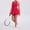 Red, variant on SKQIT Womens Workout Tennis Dress with Built in Shorts and Bra Athletic Golf Activewear for Exercise
