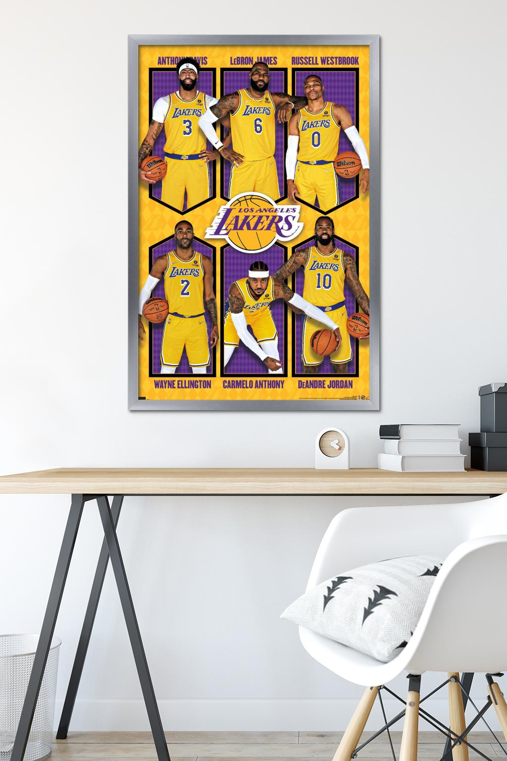 NBA Los Angeles Lakers - Team 21 Wall Poster, 22.375" x 34" Framed