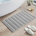thumbnail image 4 of Super Absorbent Bath Mat, Quick Dry Rubber Backing Non Slip Floor Rug, Washable Bathroom Floor Mats, Protective Shower Rug for Bathtub Side, Low Profile Design, 16x24 Inches, By UKHCCC, 4 of 9