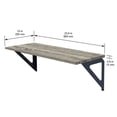 thumbnail image 3 of (3 pack) Hyper Tough 10 in. x 23 5/8 in. Rustic Gray Laminated Wood Shelf, 3 of 14