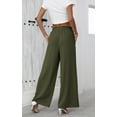 thumbnail image 5 of PRETTYGARDEN Women's Wide Leg Pants with Pockets High Waist Tie Front Loose Casual Trousers Business Work Outfits Trendy, 5 of 6