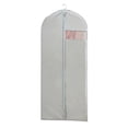 thumbnail image 2 of Long Garment Bag for Hanging Clothes Foldable Wedding Dress Cover with Transparent Window for Gown Storage and Travel Protection, Grey, 2 of 7