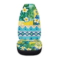 thumbnail image 3 of Uourmeti Car Seat Cover Anti Scratch Polyester, Compatible with Car Interior, Fit for Trucks SUVs, Tropical Flower Leaf Print, 3 of 6