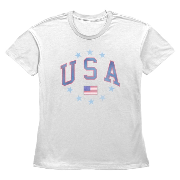 Womens Lost Gods USA Star Circle T Shirt