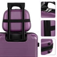 thumbnail image 3 of Horizontal Stripe Luggage Travel 5-Piece Set Purple, 3 of 6