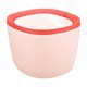 thumbnail image 1 of Mini cubo de basura de escritorio de plástico con tapa, papelera para oficina o baño. Rosado, 1 of 9