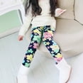 thumbnail image 6 of Girls Winter Floral Warm Leggings Kids Christmas Thicken Fleece Tights Pants 2-11 Years, 6 of 7