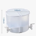 thumbnail image 3 of Generic Jarra Fría Giratoria de 3 Compartimentos con Grifo Antifugas, Blanca, para Refrigerador, Material PP, Capacidad Grande, Fácil de Limpiar, Ideal para Bebidas Frías y Calientes., 3 of 7