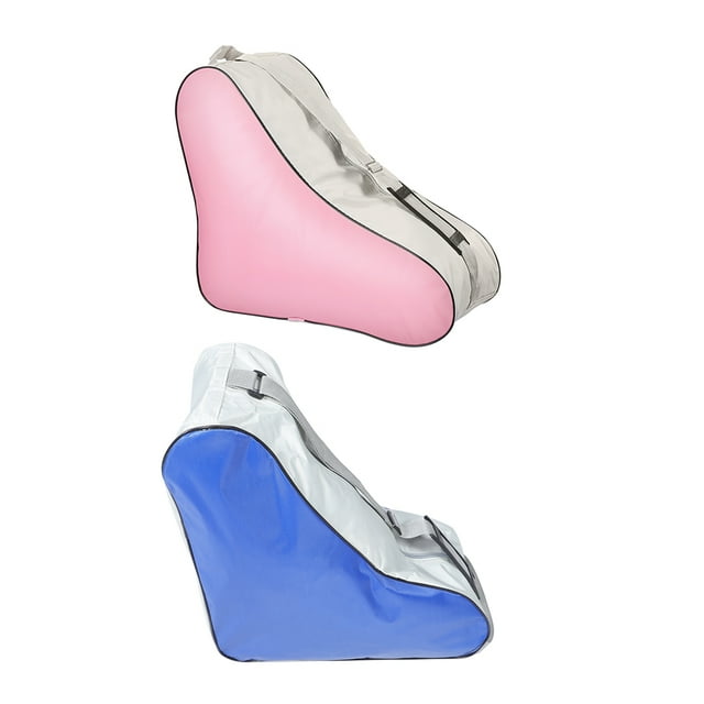 2 Pcs Sac de Patinage pour Filles Sac de Rangement pour Patins à Roulettes Sac de Sport pour Patins Quad et Patins à Glace avec Bandoulière et Fermeture Éclair pour Transport et Organisation Faciles