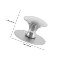 thumbnail image 2 of BESTYASH Asa Adhesiva Para Puertas De Gabinete Y Refrigerador Con Moderno Y Fuerte Sujeción Plata, 2 of 8