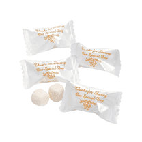 Wedding Thank You, Gold-Wrapped Buttermints, Wedding Favors, 108 Pieces, Individually Wrapped