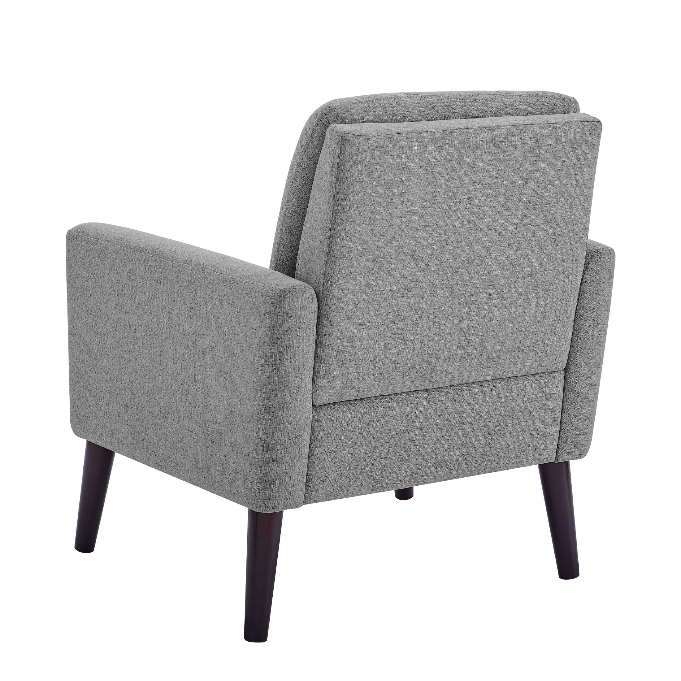 Aukfa Accent Chair,Tufted Upholstered Armchair for Living Room,Gray