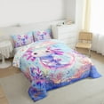 thumbnail image 3 of Manfei Teens Blue Axolotl Bedding Comforter Set, Kawaii Ocean Sealife Twin Comforter Sets, Marine Dreamy Coral Reversible Bedding Set, Super Cozy Room Decor, 2-Piece, 3 of 8