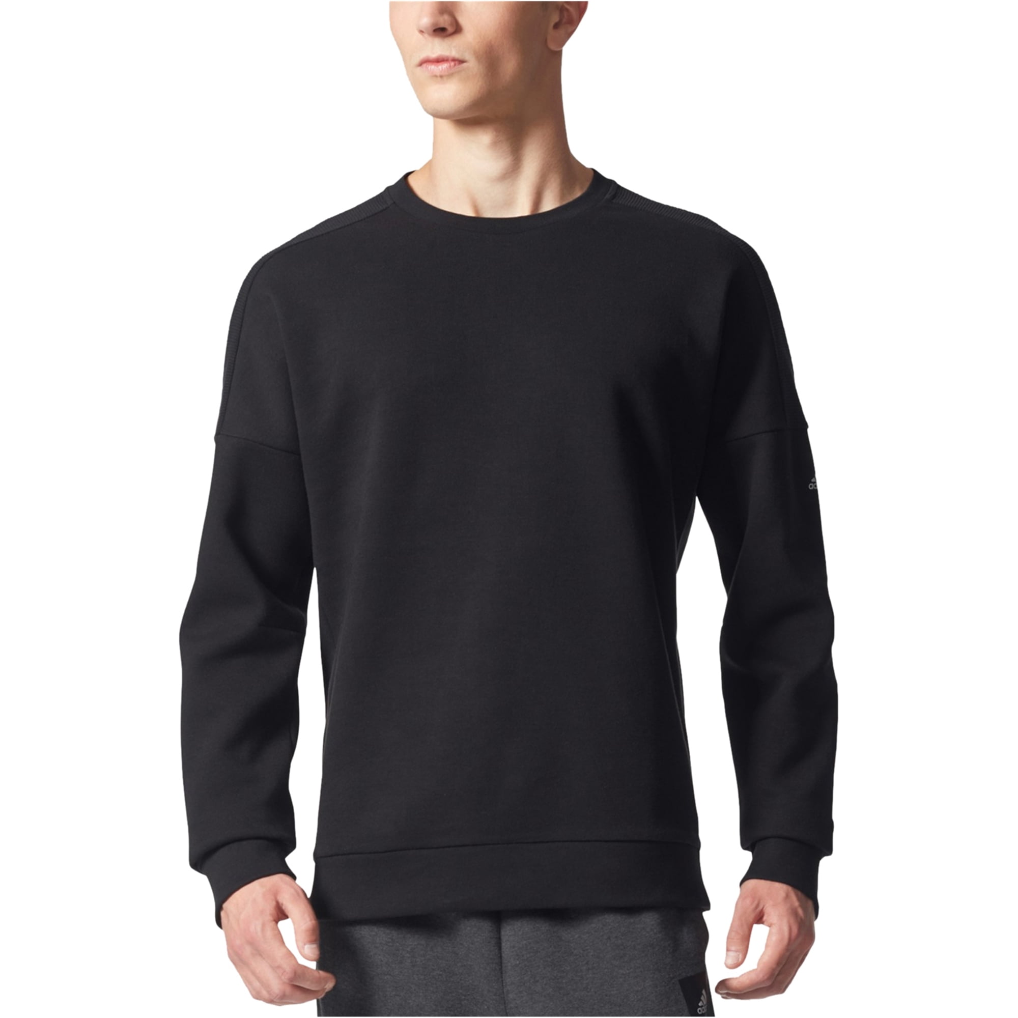 Adidas Mens Side-Zip Sweatshirt black M 