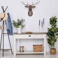 thumbnail image 6 of HOMCOM Console Side Entryway Table with Storage Drawer, Bottom Shelf, and Strong Sturdy Construction, White, 6 of 9