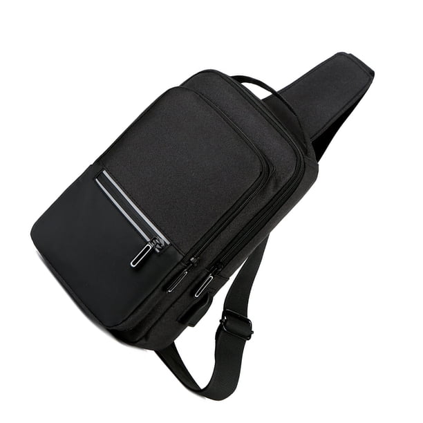 Eigraketly pequeña con bandolera multiusos, bandolera de pecho con tira reflectante, bandolera impermeable para viajes y senderismo Escalada No.1 Eigraketly OD016700-01