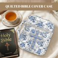 thumbnail image 4 of HELLHERO Blue Floral Pattern Design Durable Handle Church Organizer Holder Bag for Faith Activities Daily Use, Polyester Fabric Bible Cover Case with Lightweight, 4 of 9