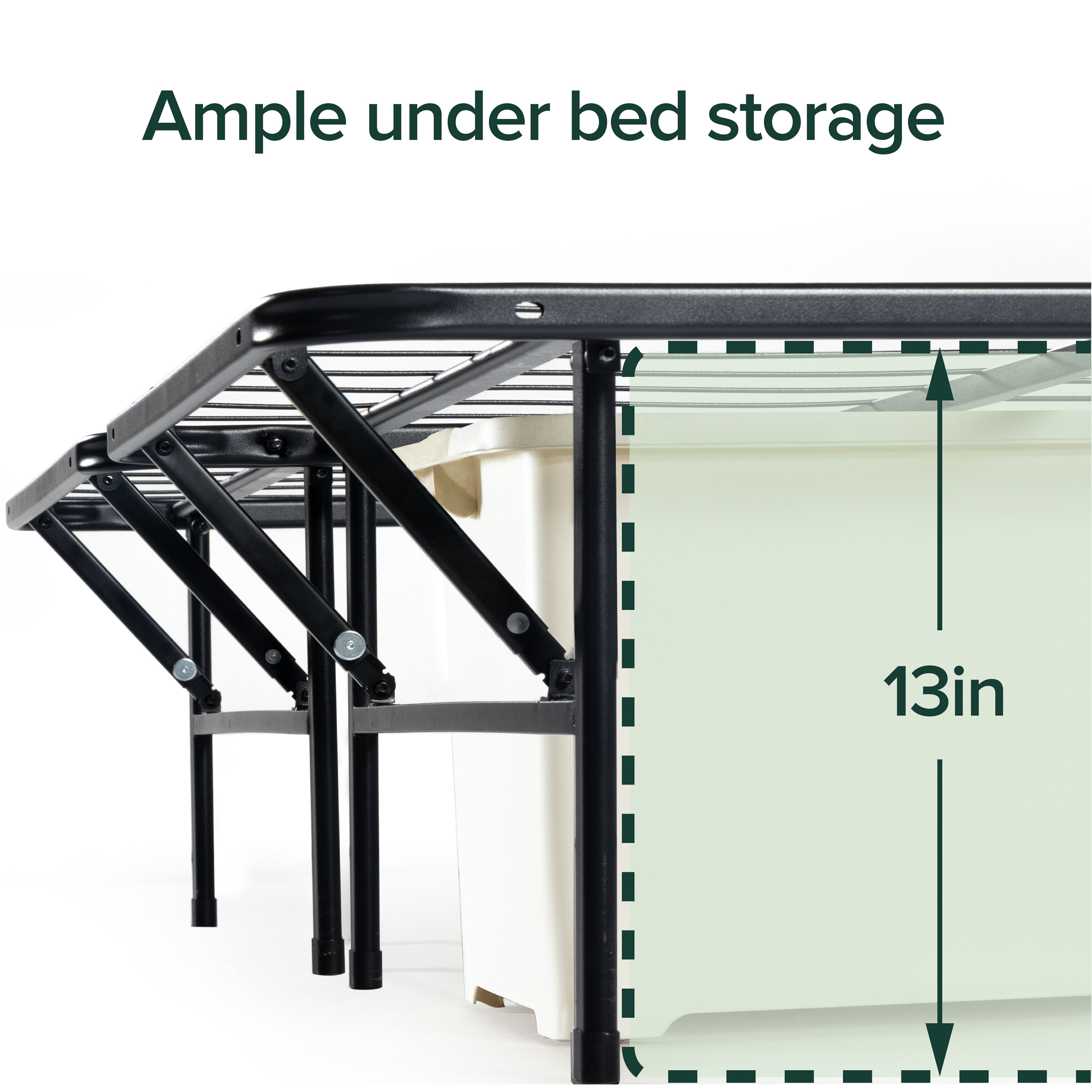 Zinus 14" Metal SmartBase Bed Frame, Queen photo 2